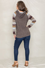 Stripe Sleeve Hoodie