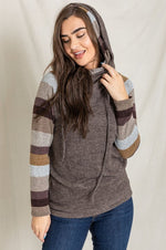 Stripe Sleeve Hoodie