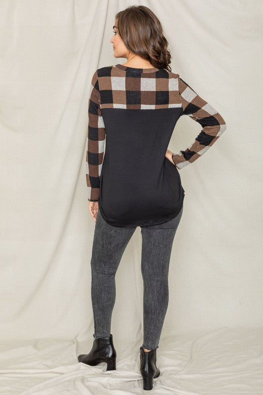 Checker Chest Pocket Tunic