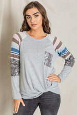 Chest Pocket Front Twist Tunic