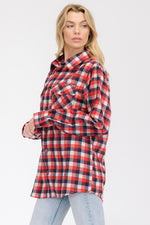 Womens Boyfriend Long Sleeve Flannel