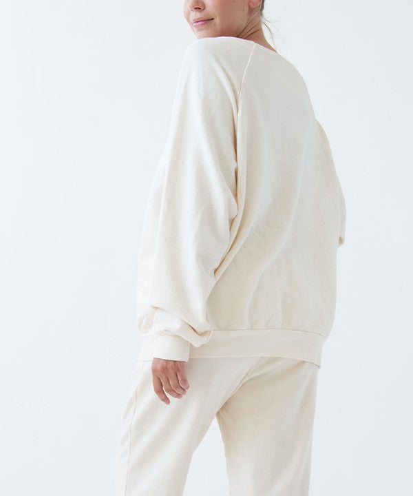 GARMENT DYE FRENCH TERRY PULLOVER