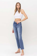 High Rise Straight Jeans