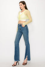 HIGHRISE BOOT CUT JEANS