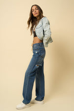 HIGH RISE STRAIGHT JEANS