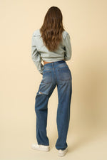 HIGH RISE STRAIGHT JEANS