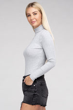 Long-Sleeve Turtleneck Bodysuit