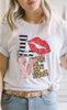 LOVE Multi Pattern Valentines Day Graphic Tee